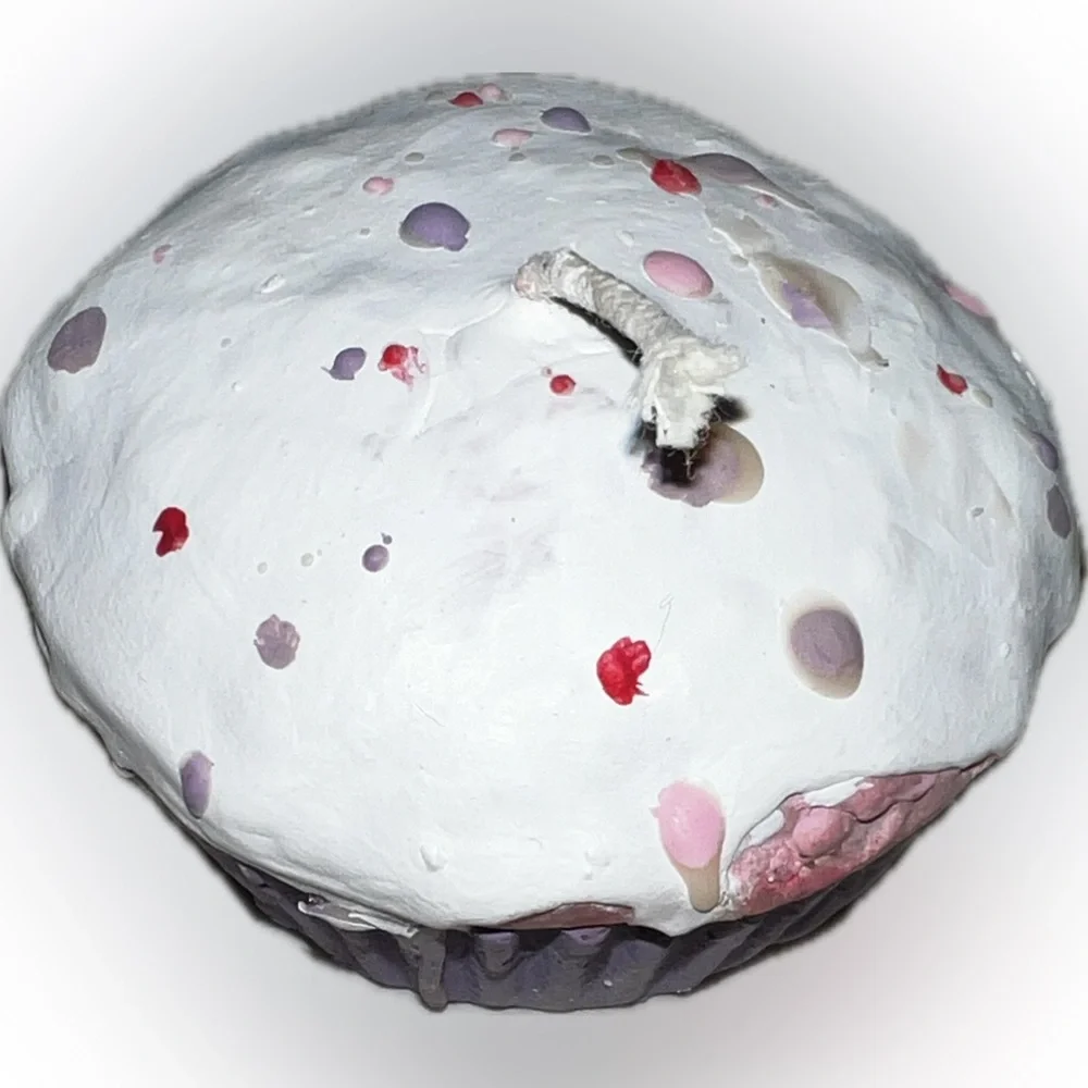 🍄Cupcake Candle Birthday Sprinkles Party Celebrate Gift Wick Celebration